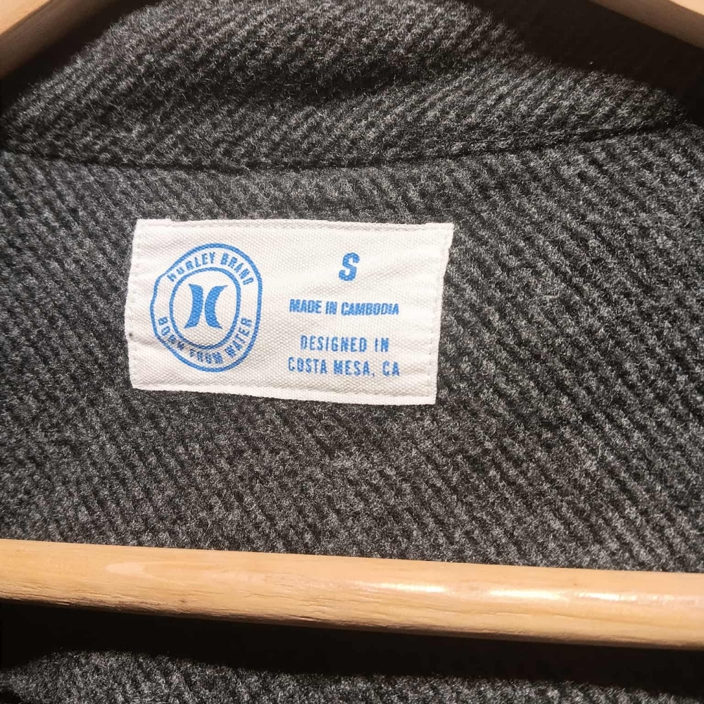 Hurley Charcoal Herringbone Jacket